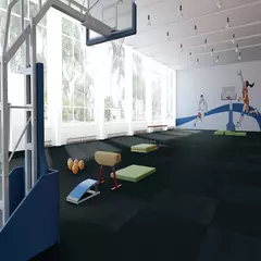 Линолеум спортивный Tarkett Omnisports Speed Black 2x20,5 м, изображение 2