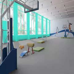 Линолеум спортивный Tarkett Omnisports Reference Grey 2x20,5 м, изображение 2