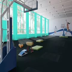 Линолеум спортивный Tarkett Omnisports Excel Black 2x20,5 м, изображение 2