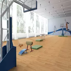 Линолеум спортивный Tarkett Omnisports Excel Oak Classic 2x20,5 м, изображение 3