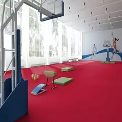 Линолеум спортивный Tarkett Omnisports Excel Red 2x20,5 м, изображение 3