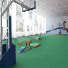 Линолеум спортивный Tarkett Omnisports Excel Field Green 2x20,5 м, изображение 3