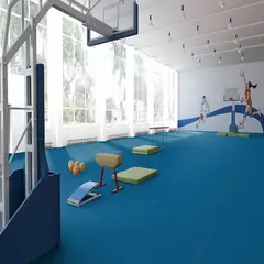 Линолеум спортивный Tarkett Omnisports Excel Royal Blue 2x20,5 м, изображение 3