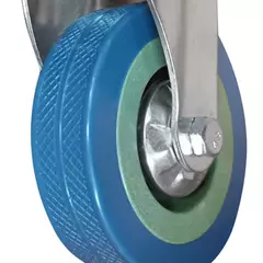 Аппаратная колесная опора с протектором на шинке SChgb 93 PVC, изображение 2