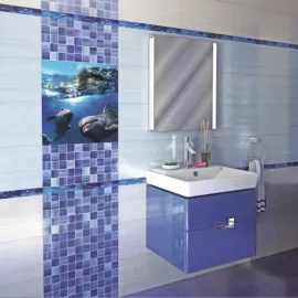 Плитка керамическая Ceramica Classic 12-01-65-270 Страйпс напольная синяя 300x300 мм, изображение 2