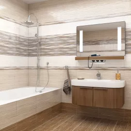 Бордюр керамический Уралкерамика БД53ПЛ406 Плессо 500х67 мм, изображение 2