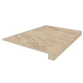 Ступень фронтальная из керамогранита Coliseumgres Портофино бежевая шлифованная 450х330 мм