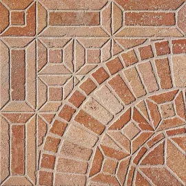 Декор Intarsio Rosone Rosso 34x34 Savoia Italia