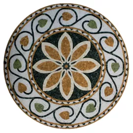 Розон мозаичный из мрамора Natural Art PH-17