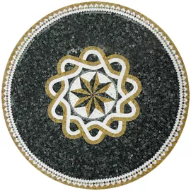 Розон мозаичный из мрамора Natural Art PH-14