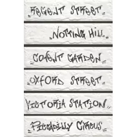 Декор Ins. Streets s/6 Covent Garden White Line (Bianco) 8.6x35 Serenissima