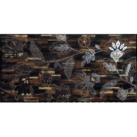 Декор Dec.Laussane Flor Negro 40x20 Azulejos Alcor