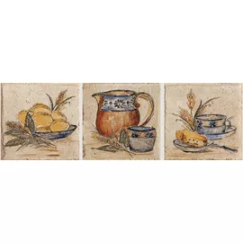 Декор Tozzetto Cucina 3 Soggeti (Mix) Terra Chiara 15x15 NovaBell