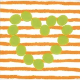 Декор Agatha Corazon Lineas Naranja 20x20 Pamesa