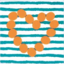 Декор Agatha Corazon Lineas Turquesa 20x20 Pamesa