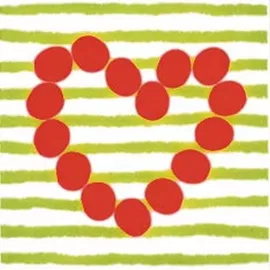 Декор Agatha Corazon Lineas Pistacho 20x20 Pamesa