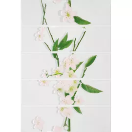 Мидори 7МИ005 Декор на белом розовый 24,9х36,4