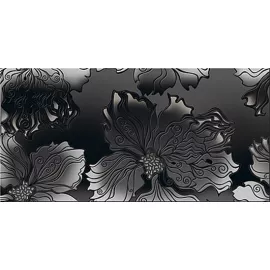 Валькирия Декор Антрацит "Цветы" 40,5х20,1