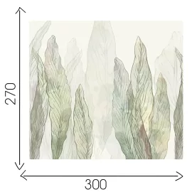 Фотообои OnPrint "JUSTLEAF" винил на флизелине 3х2,7, изображение 3