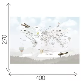 Фотообои OnPrint "MOUNTMAP UNIC" винил на флизелине 4х2,7, изображение 3