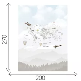 Фотообои OnPrint "MOUNTMAP UNIC" винил на флизелине 2х2,7, изображение 3