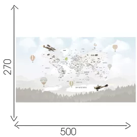 Фотообои OnPrint "MOUNTMAP UNIC" классический флизелин 5х2,7, изображение 3