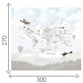 Фотообои OnPrint "MOUNTMAP UNIC" винил на флизелине 3х2,7, изображение 3