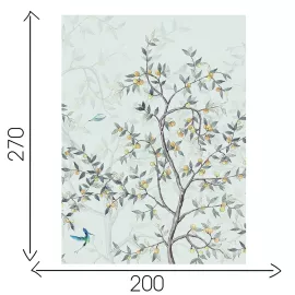 Фотообои OnPrint "ORANGE TREE" винил на флизелине 2х2,7, изображение 3