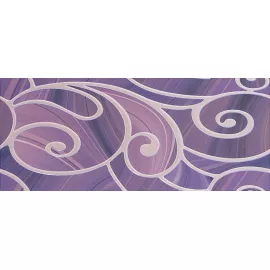 Arabeski purple 01 Декор 25х60