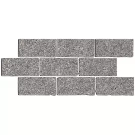 Бордюр Роверелла мозаичный 147x345 пепельный BR025, изображение 2