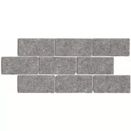 Бордюр Роверелла мозаичный 147x345 пепельный BR025