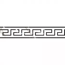 Бордюр Классик Марбл (Classic Marble) 70x400 черно-белый G-270/G/f01