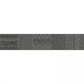 Бордюр Линен (Linen) 70x400 черный G-143/M/f01