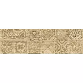 Керамогранит Граните Стоун Травертин Декор медовый 295x1200 структурный CF051 SR