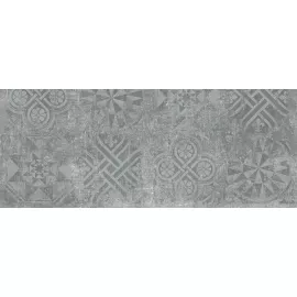 Керамогранит Граните Стоун Цемент Декор темно-серый 398x1200 структурный CF003 SR PRO