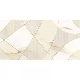 Декор настенный Calacatta Royal Geometria 315x630 бежевая