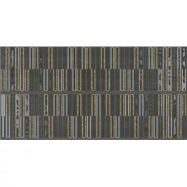 Декор настенный Aura Grafite Geometria Decor 315x630 серый, изображение 2