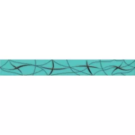 Бордюр настенный Vela Tiffani Stella 62x505 зеленый