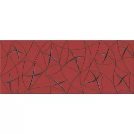 Декор настенный Vela Carmin Stella 201x505 красный, изображение 2