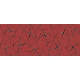 Декор настенный Vela Carmin Stella 201x505 красный