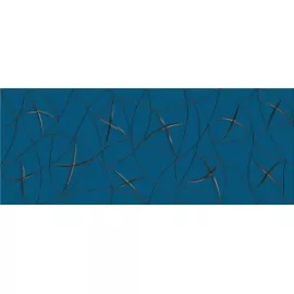 Декор настенный Vela Indigo Stella 201x505 синий