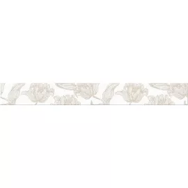 Бордюр настенный Mallorca Beige Floris 75x630 бежевый, изображение 2