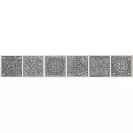 Бордюр настенный Grazia Grey Nefertiti 62x405 серый