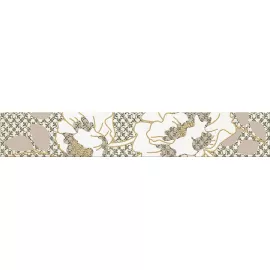 Бордюр настенный Erato Vetro 80x505 бежевый, изображение 2