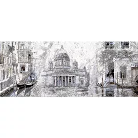 Декор настенный Sfumato Grey Vistas 1 201x505 серый, изображение 2