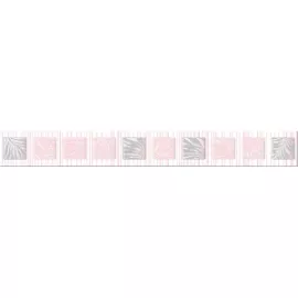 Бордюр настенный Асти Бьянка Геометрия 50x405 многоцветный