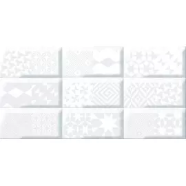 Декор настенный Вог Пазл Лайт 201x405 синий