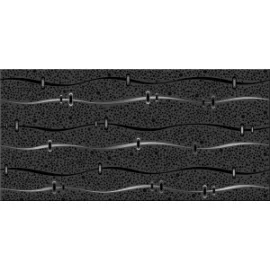 Декор настенный Дефиле Неро Геометрия 201x405 черный