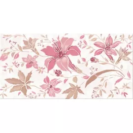 Декор настенный Ирис Бордо Оазис 201x405 белый