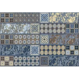 Декор настенный Камлот Индиго Эйша 278x405 синий